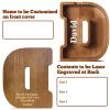 summidate Wooden Children's Piggy Bank, Personalized Letter D view 2