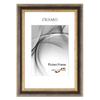 FRAMO N46 Baroque Picture Frame DIN A5 (14.8 x 21 cm), Solid Wood, Bronze Gold view 1