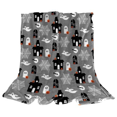 Lightweight Plush Fleece Throw Blanket for Couch, Castle Spider