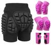 XUEBIN Padded Protective Shorts, 3-in-1 Set for Skiing, Snowboarding and Skating (C2, 3XL) view 1