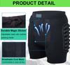 XUEBIN Padded Protective Shorts, 3-in-1 Set for Skiing, Snowboarding and Skating (C2, 3XL) view 3