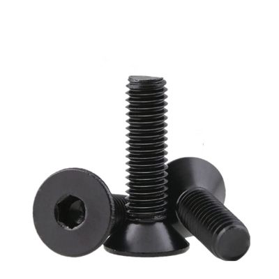 MACHSWON 50-Piece M4 x 50 mm 304 Stainless Steel DIN7991 Black Socket Head Screws