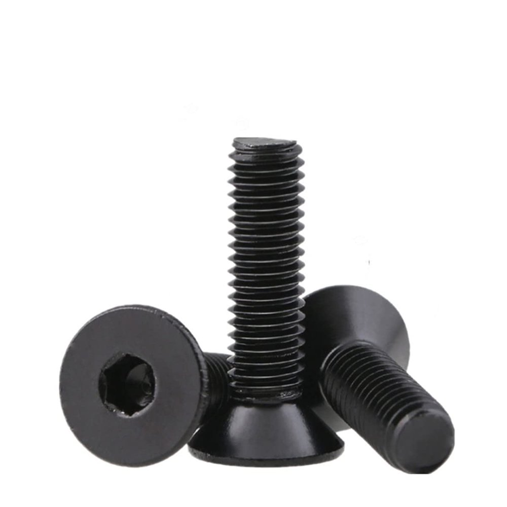 MACHSWON 50-Piece M4 x 50 mm 304 Stainless Steel DIN7991 Black Socket Head Screws