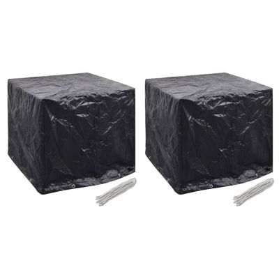 Tidyard Water Tank Covers, 2 pcs., 8 Grommets, 116 x 100 x 120 cm