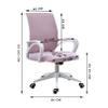 Knjlwa Ergonomic Executive Office Chair, Linen Desk Chair view 2