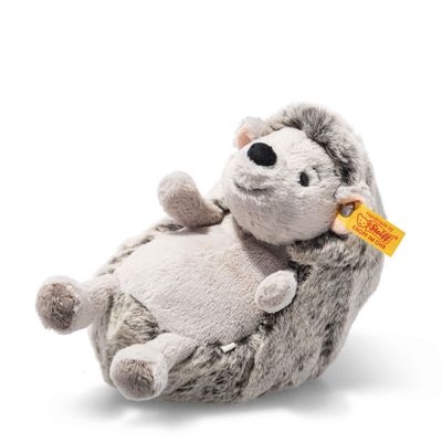 Steiff 074387 Soft Cuddly Friends Hedgy Hedgehog, 16 cm, Gray Mélange, Seasame