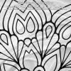 Fleece Throw Blanket, Black and White, Boho Pattern for Couch, Lightweight, Plush and Fluffy view 2