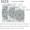 Fleece Throw Blanket, Black and White, Boho Pattern for Couch, Lightweight, Plush and Fluffy view 4