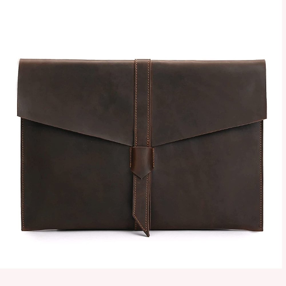 Tbkoly Stationery Bag, Document Holder, File Organizer, PU Leather Document Case, Clipboard (1 Pc, Color: C)