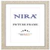 NiRa Solid Wood Picture Frame Vintage Retro 44 x 60 cm, Antique White/Brown view 1