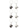 ifundom 6-Piece Coffee Lover Keychain Charms, Silver Alloy Pendants view 2