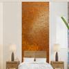 Self-Adhesive Wallpaper Wall Mural, Metal Rust Orange Vintage Industrial, 120 x 240 cm view 1