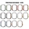 TONECY Screen Protector and Case Bumper for Apple Watch Ultra 49 mm, Red Rose Gold view 2