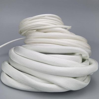 110 m, 140 mm, 600°C High-Temperature Braided Fiberglass Cable Sleeve, 10 m, 25 mm