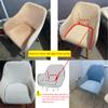 XGANGM Velvet Stretch Chair Covers with Armrests, Orange, Set of 4 view 4