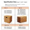HHF Large Rattan Storage Basket with Lid, 33 x 33 x 33 cm view 3