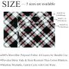 Fleece Throw Blanket, Black, White, Gray and Red Plaid view 3
