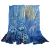 Blue Wolf Full Moon Fleece Throw Blanket view 1