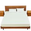 Fitted Sheet 100 x 200 cm, Waterproof Mattress Protector, Bamboo Terry, Diaper Day Blanket (White) view 2