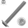 Techtanium M4 x 35/35 mm A2 Stainless Steel Button Head Screws with Hexalobular Drive and Flange, ISO 7380, 10-Pack view 2