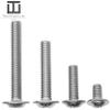 Techtanium M4 x 35/35 mm A2 Stainless Steel Button Head Screws with Hexalobular Drive and Flange, ISO 7380, 10-Pack view 3