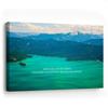 FOMACO Inspiring Art Motivation Canvas Print - 60 x 80 cm Landscape - "My goal is a life I don't need a vacation from" - Colorful Photo Wall Art with Quote view 1