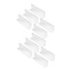 HONMEET 20 cm Transparent L-Shaped Plastic Shelf Dividers view 1