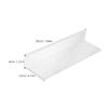 HONMEET 20 cm Transparent L-Shaped Plastic Shelf Dividers view 2