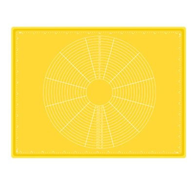TONGDY Silicone Baking Mat with Raised Edge, Yellow