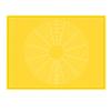 TONGDY Silicone Baking Mat with Raised Edge, Yellow view 1