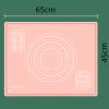 TONGDY Silicone Baking Mat with Raised Edge, Yellow view 2