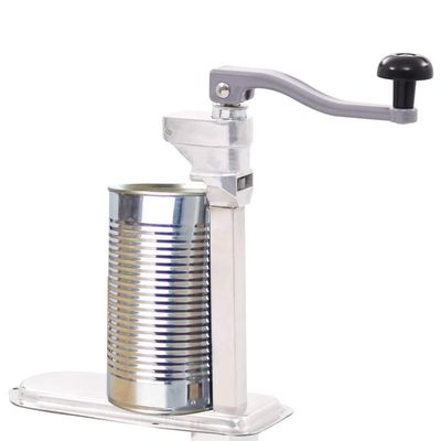 ZEYUAN Can Opener, Jar and Bottle Opener, Safety Can Opener, Silver, 70 cm, Aluminum and Stainless Steel