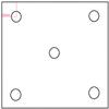 Perforated Steel Anchor Plate 180 x 180 x 10 mm (15 mm Center and Outer Holes) view 2