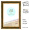 FRAMO N48 Baroque Picture Frame 32 x 68.5 cm, Solid Wood, Dark Brown/Gold view 3