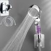 Vortex Handheld Showerhead with On/Off and Pause Switch, Propeller-Powered, Water-Saving, 360° view 1