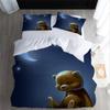 VASENA 3D Cartoon Bear Bedding Set, 220 x 240 cm, 3-Piece Microfiber Duvet Cover Set view 3