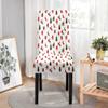 DOTBUY-SHOP 3D Christmas Print Chair Covers, Set of 6, White view 3