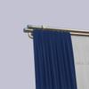 tilldekor Made-to-Measure Internal-Track Curtain Rod, Miami, Double-Track, Stainless Steel Look, 16 mm, 350 cm view 4