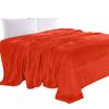 Elegant Comfort Luxurious Velvety Fleece Blanket, Lightweight All-Season, Orange, King/California King view 1