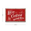 Vintage “Hot Cocoa Served Here” Wooden Pallet Sign, 20.3 x 30.5 cm view 4