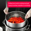 AIZYR 50 L / 45 Qt Stainless Steel Stockpot with Lid and Basket view 3