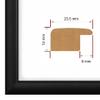 NiRa Narrow Solid Wood Picture Frame 40 x 57 cm, Matte Black | Customizable Color and Size | HD073 view 2