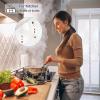 Risareyi Magnetic Thermal Door Curtain, Transparent EVA, 95 x 240 cm, White view 3