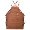 Denim Kitchen Apron with Pockets and Adjustable Straps view 1