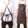 Denim Kitchen Apron with Pockets and Adjustable Straps view 4