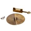 Ericetion 2-Piece Chinese Vintage Bird Lock and Round Pull Handle Set, Antique Brass view 3