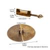 Ericetion 2-Piece Chinese Vintage Bird Lock and Round Pull Handle Set, Antique Brass view 4