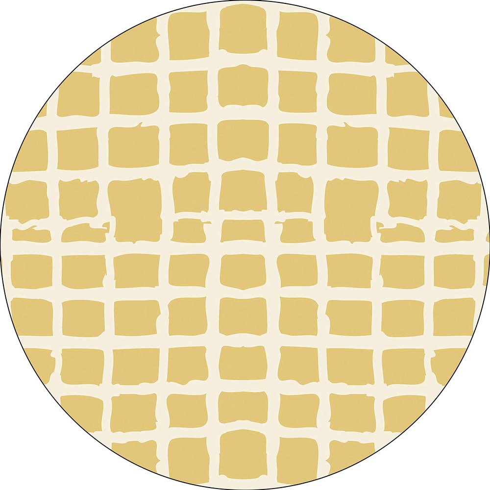 Bonateks Round Digitally Printed Mouse Pad, Non-Slip Base, for Office and Home, 22 cm Diameter
