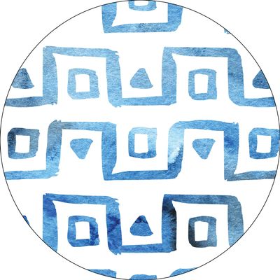 Bonateks Round Digitally Printed Mouse Pad, Non-Slip Base, for Office and Home, Diameter: 22 cm