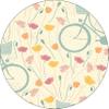 Bonateks Round Digital-Print Mouse Pad, Non-Slip Base, 22 cm Diameter view 1